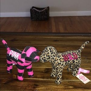 2 Victoria secret PINK mini dogs